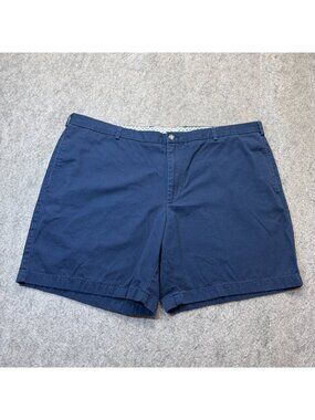 Onward Reserve Shorts Men 42 Blue Flat Front Stretch Twill 7" Chino